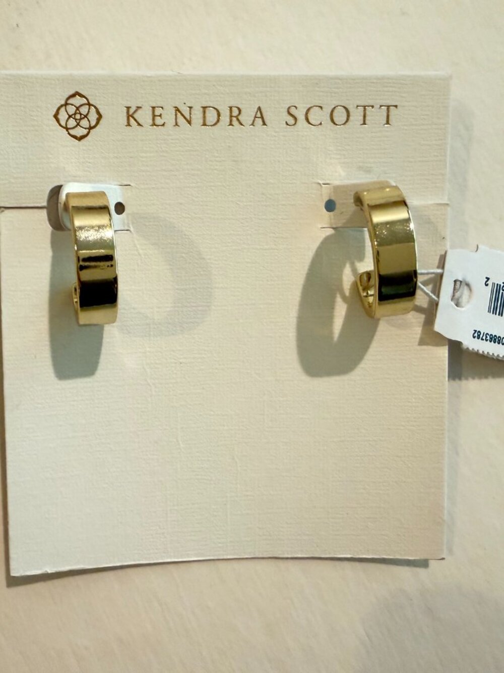 Kendra Scott gold Tone Henry Huggie/hoop Earrings